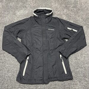 Columbia Womens‎ Bugaboo Interchange Jacket S Black Omni Tech Waterproof Coat